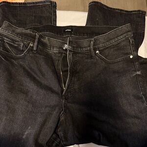 Express Black Straight Leg Women's Jeans